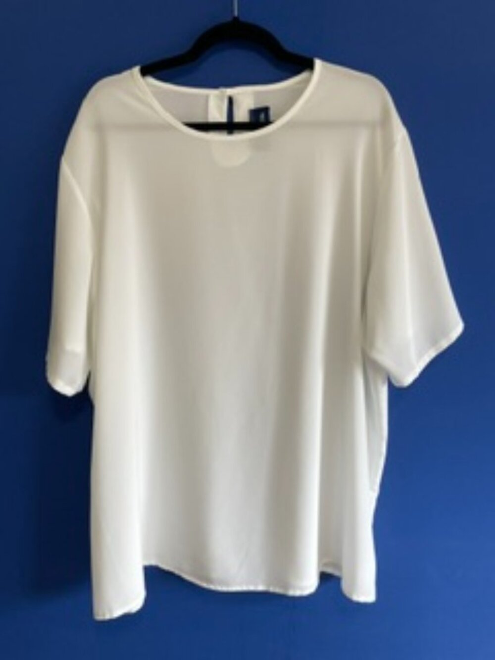 Addition Elle Classic White Short-Sleeve Plus Size Blouse - Size 2X
